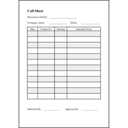 Call Sheet3 LibreOffice