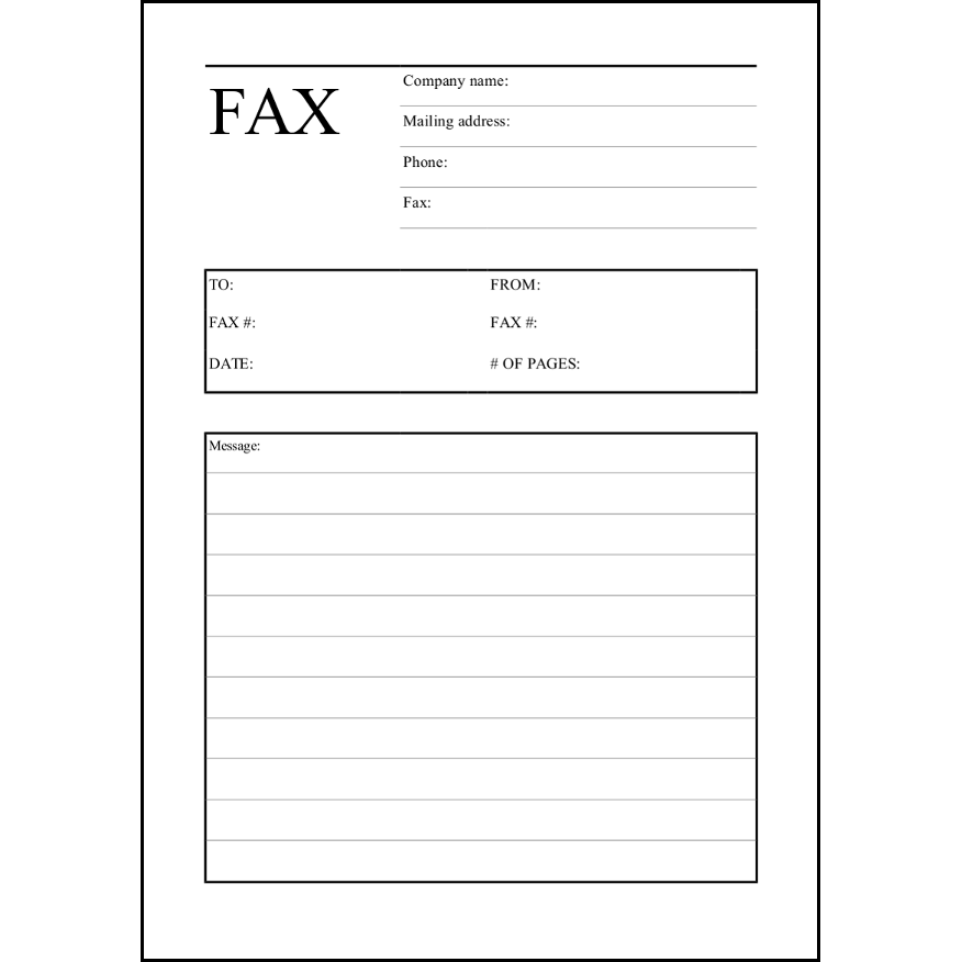 Fax Cover22